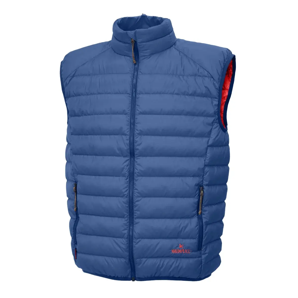 Warmpeace Doudoune sans manches homme Warmpeace Drake majolica blue/red