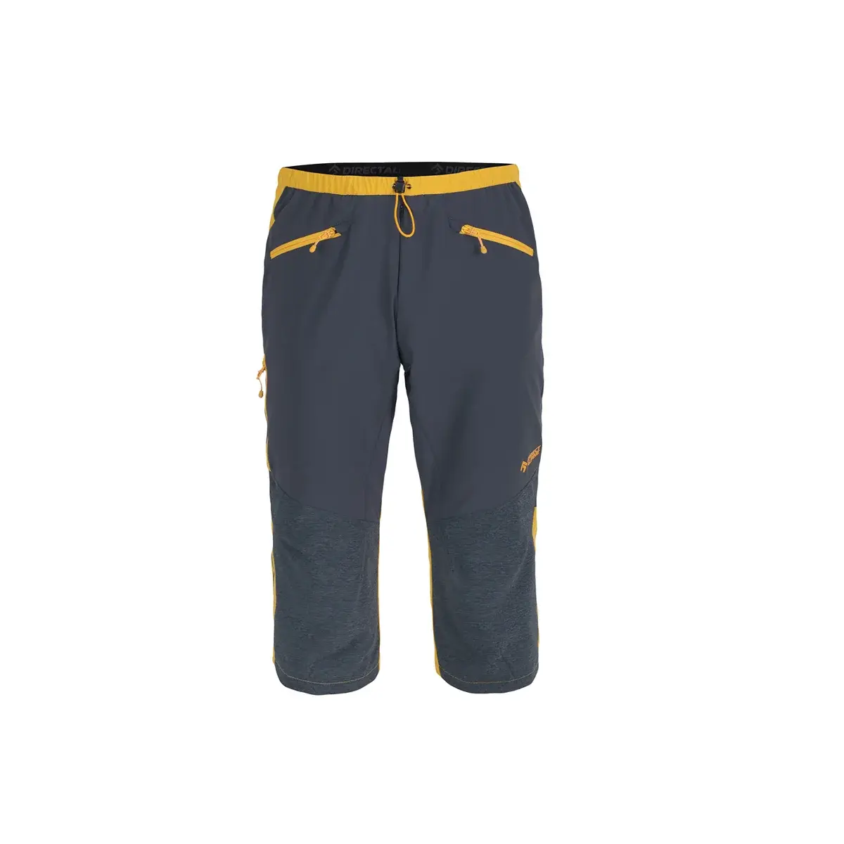 Pantacourt homme Direct Alpine Ascent Light 3/4 anthracite/mango