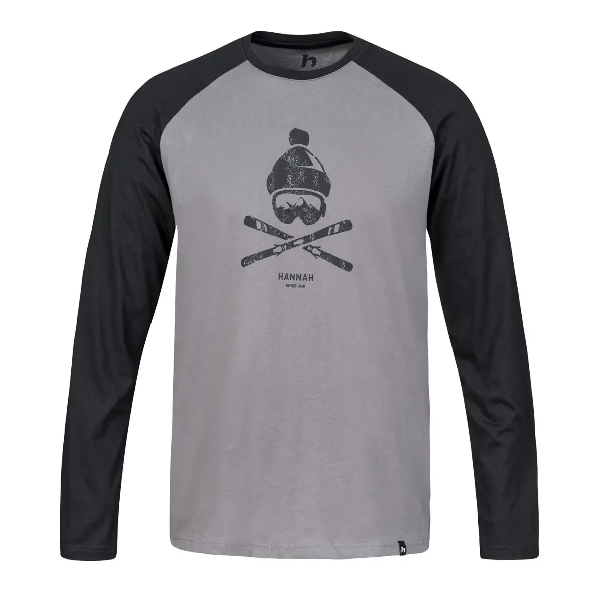 Hannah T-shirt manches longues en coton homme Hannah Hanes Steel gray/anthracite
