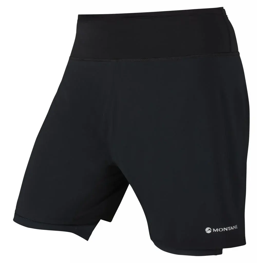 Montane Short de running homme Montane Dragon Twin Skin Shorts Black