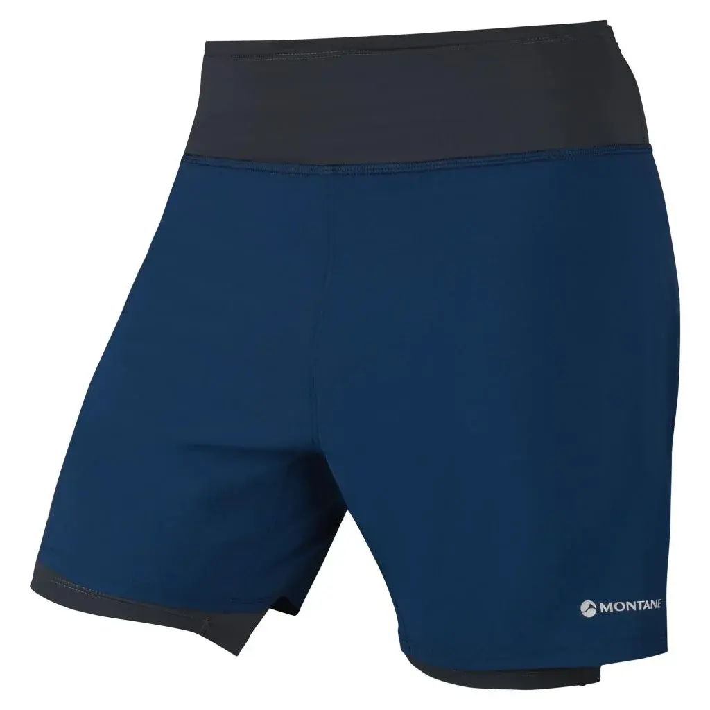 Montane Short de running homme Montane Dragon Twin Skin Shorts Narwhale blue