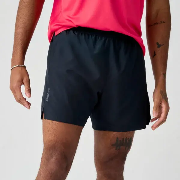 Brooks Short de running homme Brooks 2 en 1 Dash Short noir