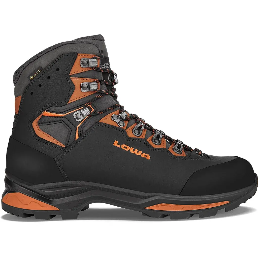 Chaussures montantes homme Lowa Camino Evo GTX Black/orange