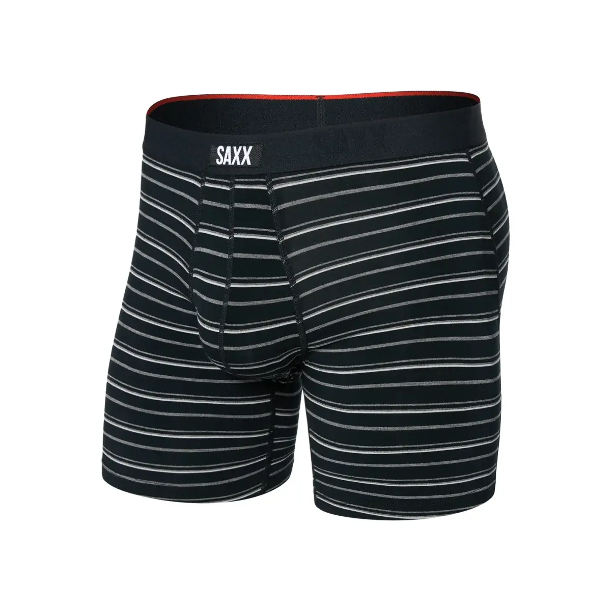 SAXX Boxer homme SAXX Vibe Xtra Boxer Brief Fly Black Coast Stripe