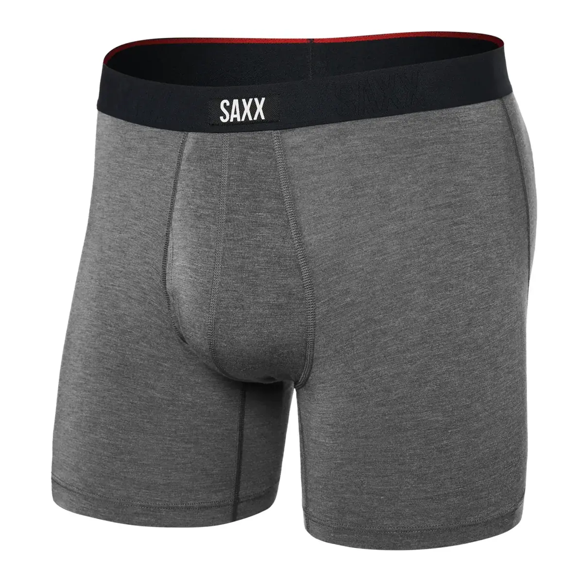SAXX Boxer homme SAXX Vibe Xtra Boxer Brief Fly Dark Grey Heather