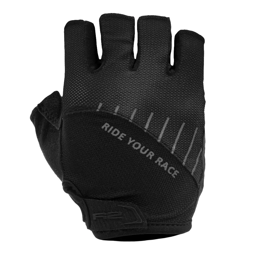 Gants de vélo homme R2 Vouk Noir