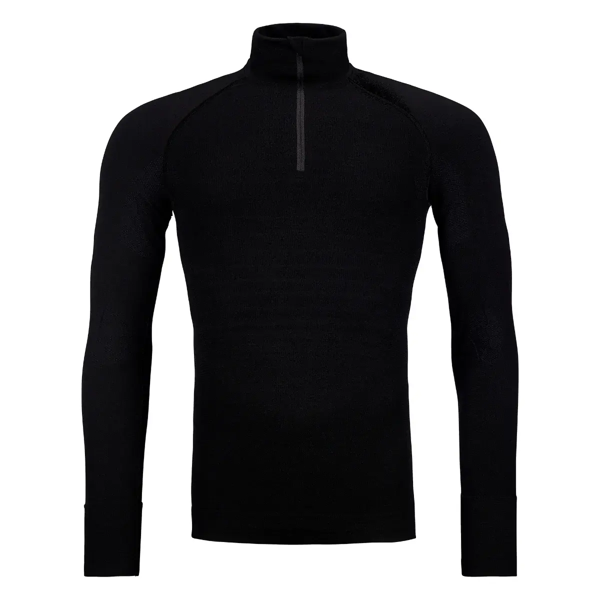Ortovox T-shirt technique homme Ortovox 230 Competition Zip Neck Black raven