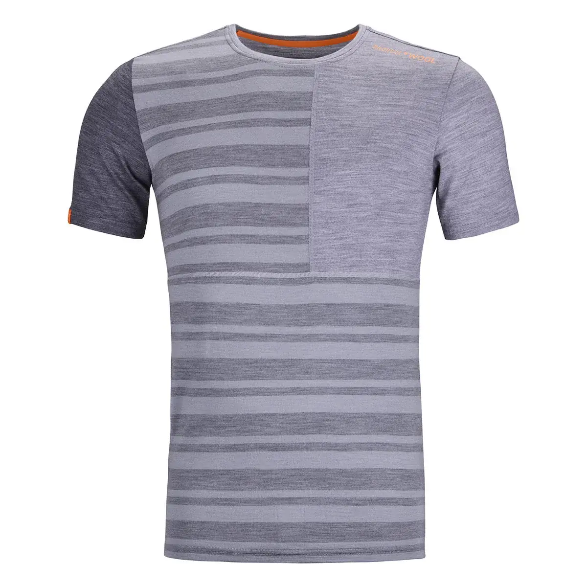 T-shirt technique homme Ortovox 185 Rock'n'Wool Short Sleeve Grey blend