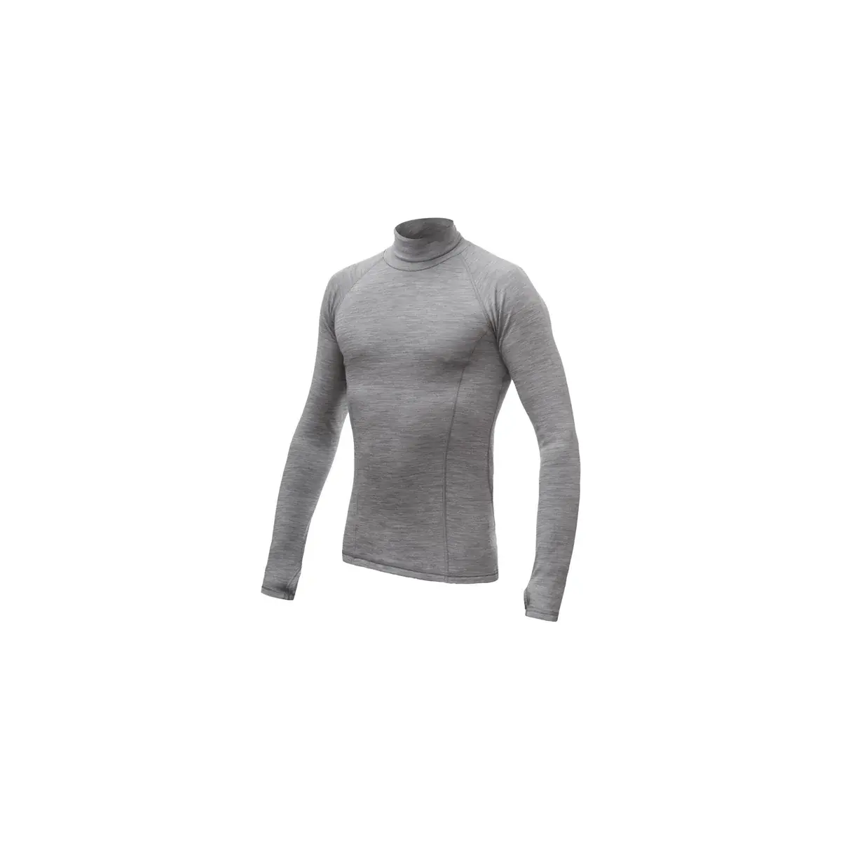 Sensor T-shirt technique manches longues homme Sensor Merino Bold Roll Neck Gris