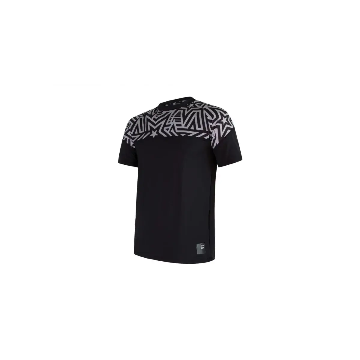 T-shirt technique homme Sensor Coolmax Impress noir/stars