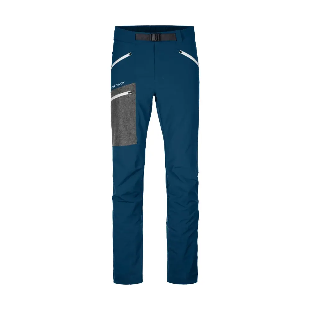 Ortovox Pantalon homme Ortovox Cevedale Pants Petrol Blue