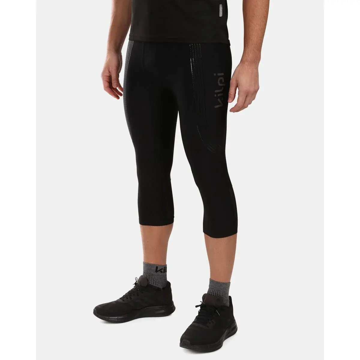 Kilpi Collant de running homme Kilpi Terry-M noir
