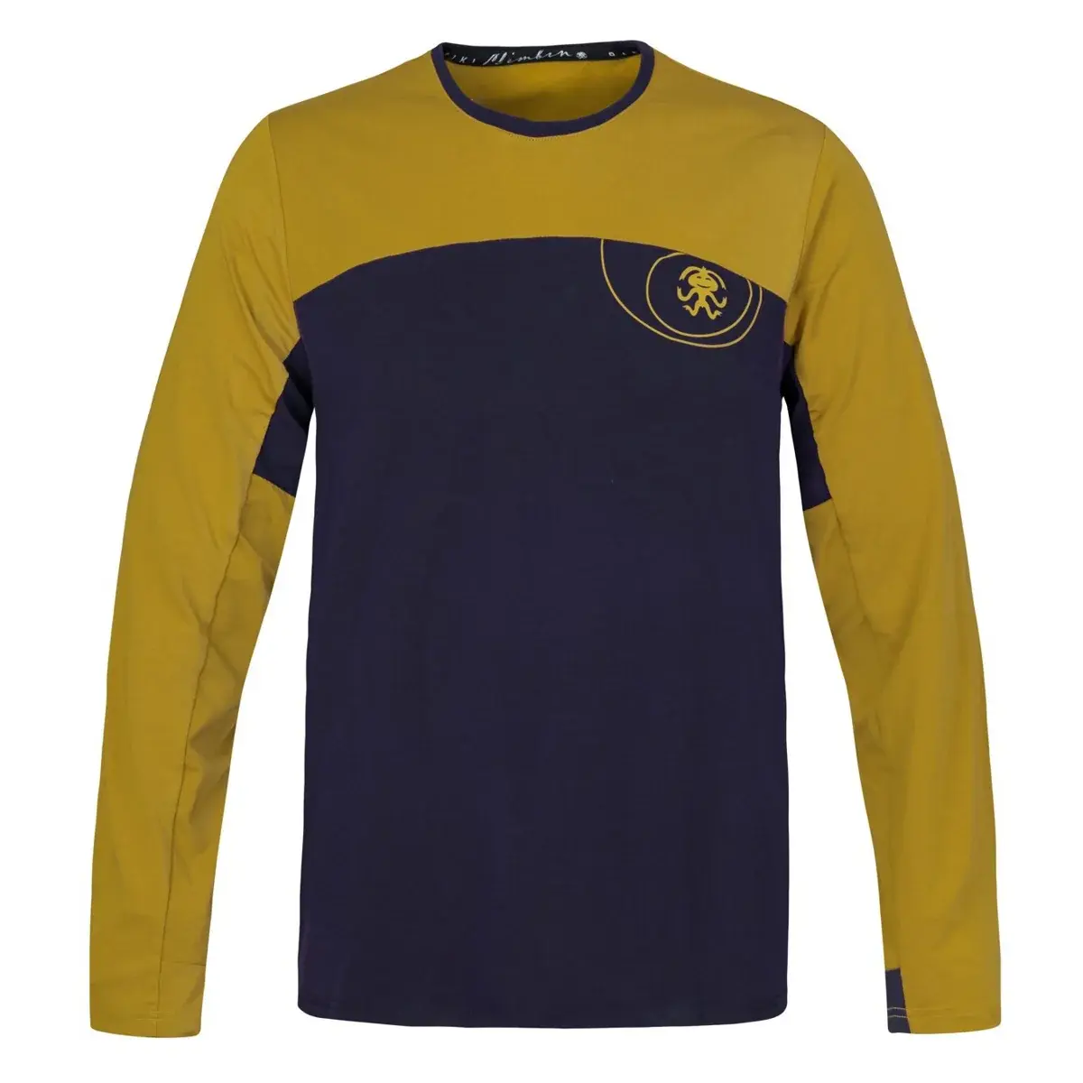 T-shirt d'escalade manches longues homme Rafiki Pitone Blue nights/olive