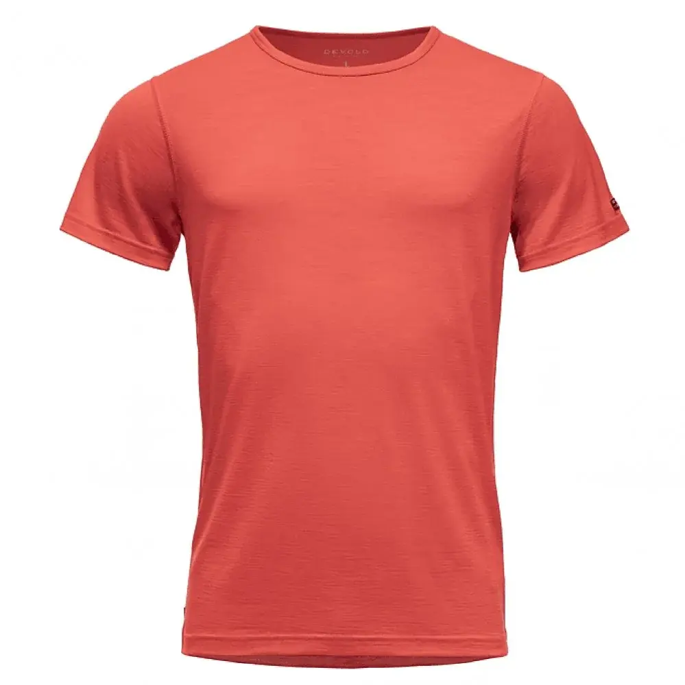 T-shirt Merino homme Devold Breeze 150 cayenne