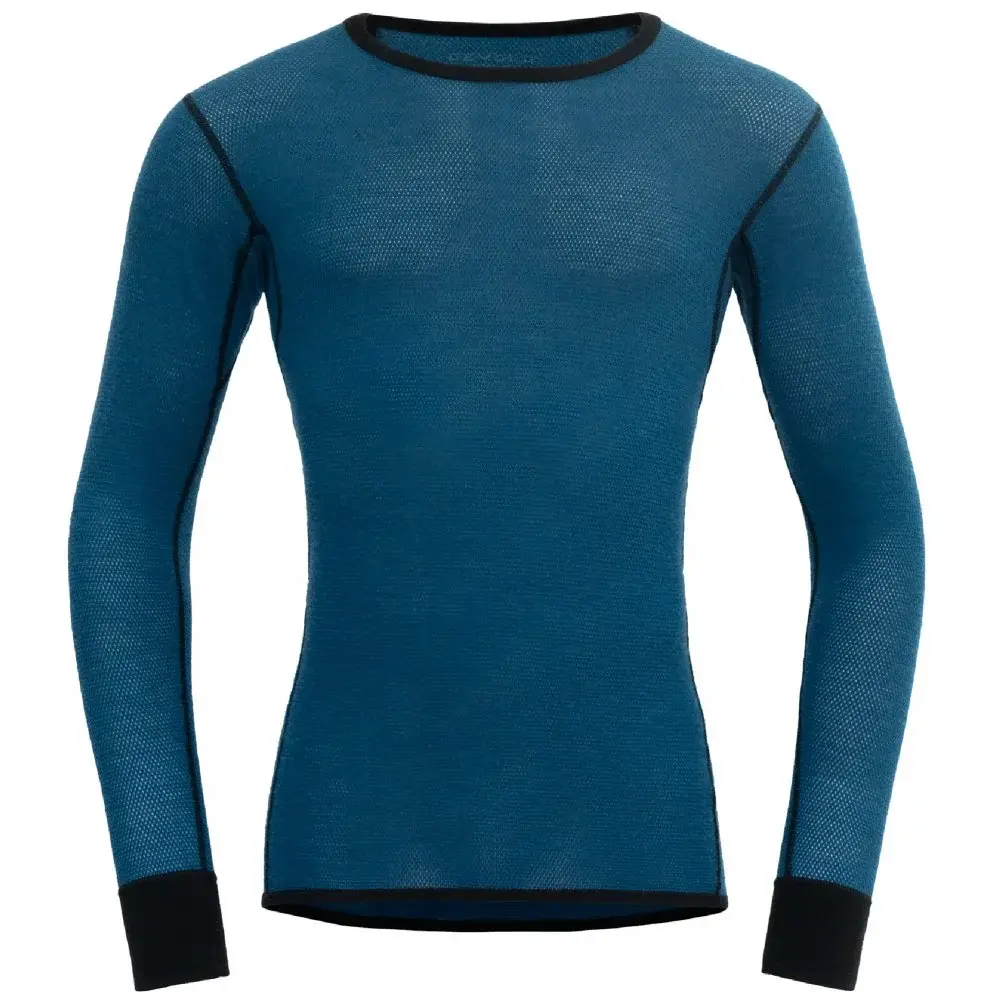 T-shirt Merino homme Devold Woll Mesh 190 Shirt Man flood/caviar