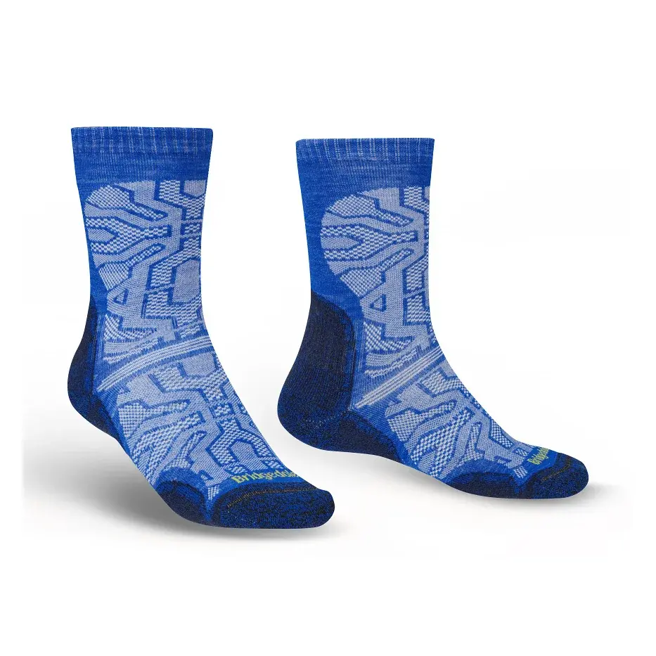 Bridgedale Chaussettes homme Bridgedale Hike UL T2 MP Crew royal blue/414