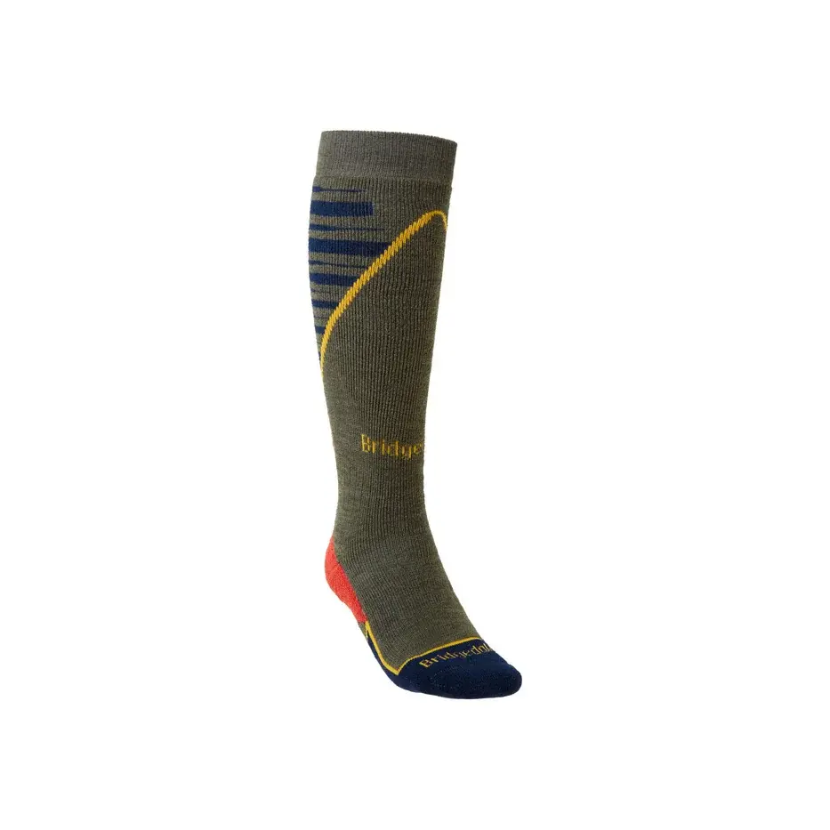 Chaussettes de ski homme Bridgedale Ski Midweight+ olive/navy/745