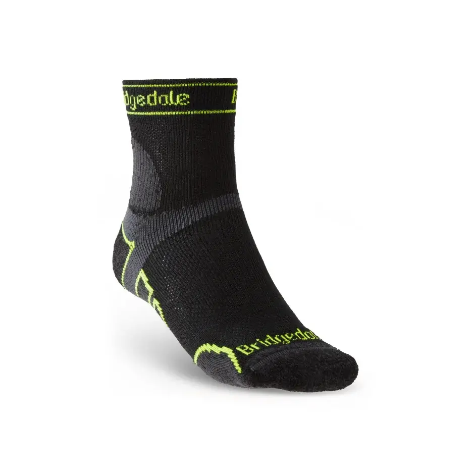 Bridgedale Chaussettes de running homme Bridgedale Trail Run LW T2 MS 3/4 Crew black