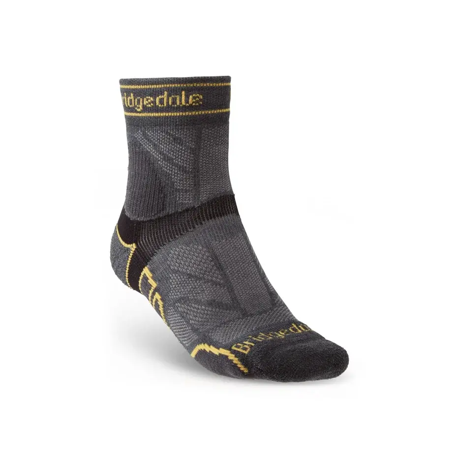 Bridgedale Chaussettes de running homme Bridgedale Trail Run LW T2 MS 3/4 Crew gunmetal