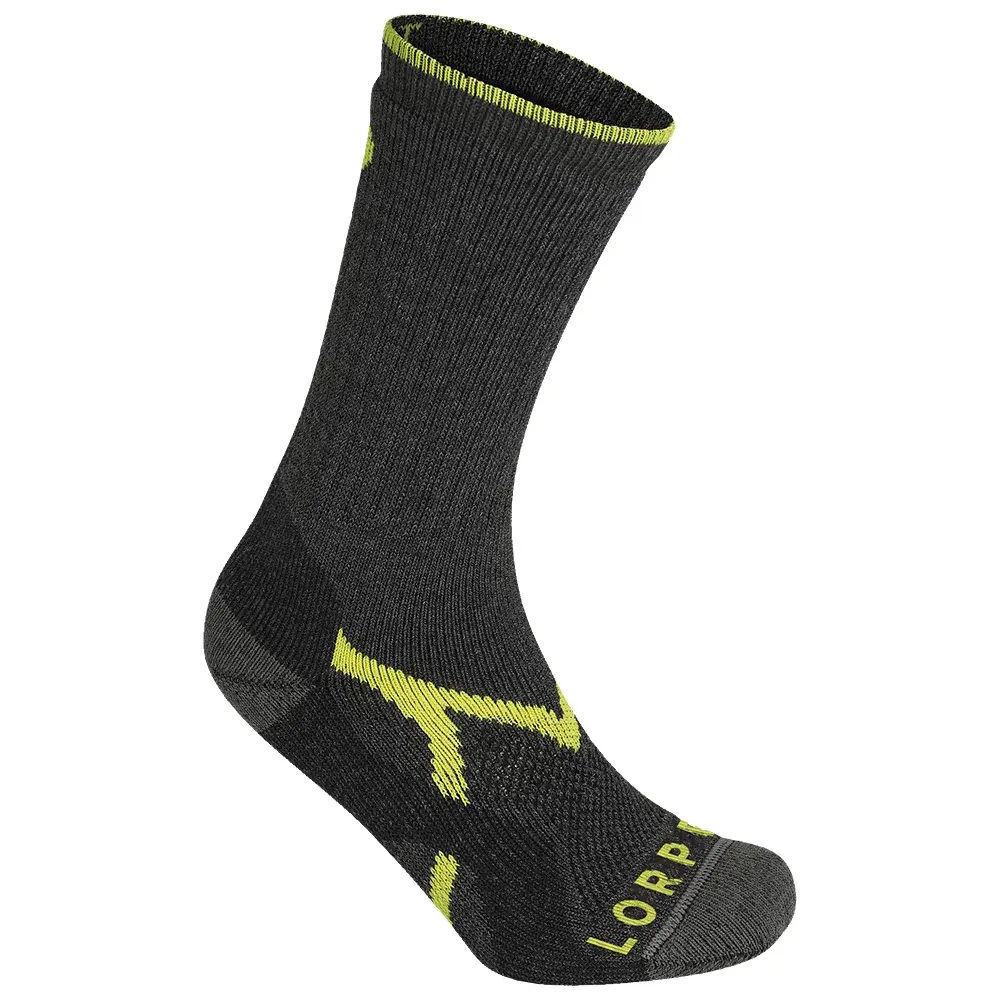 Chaussettes homme Lorpen Midweight Hiker Eco CHARCOAL/LIME