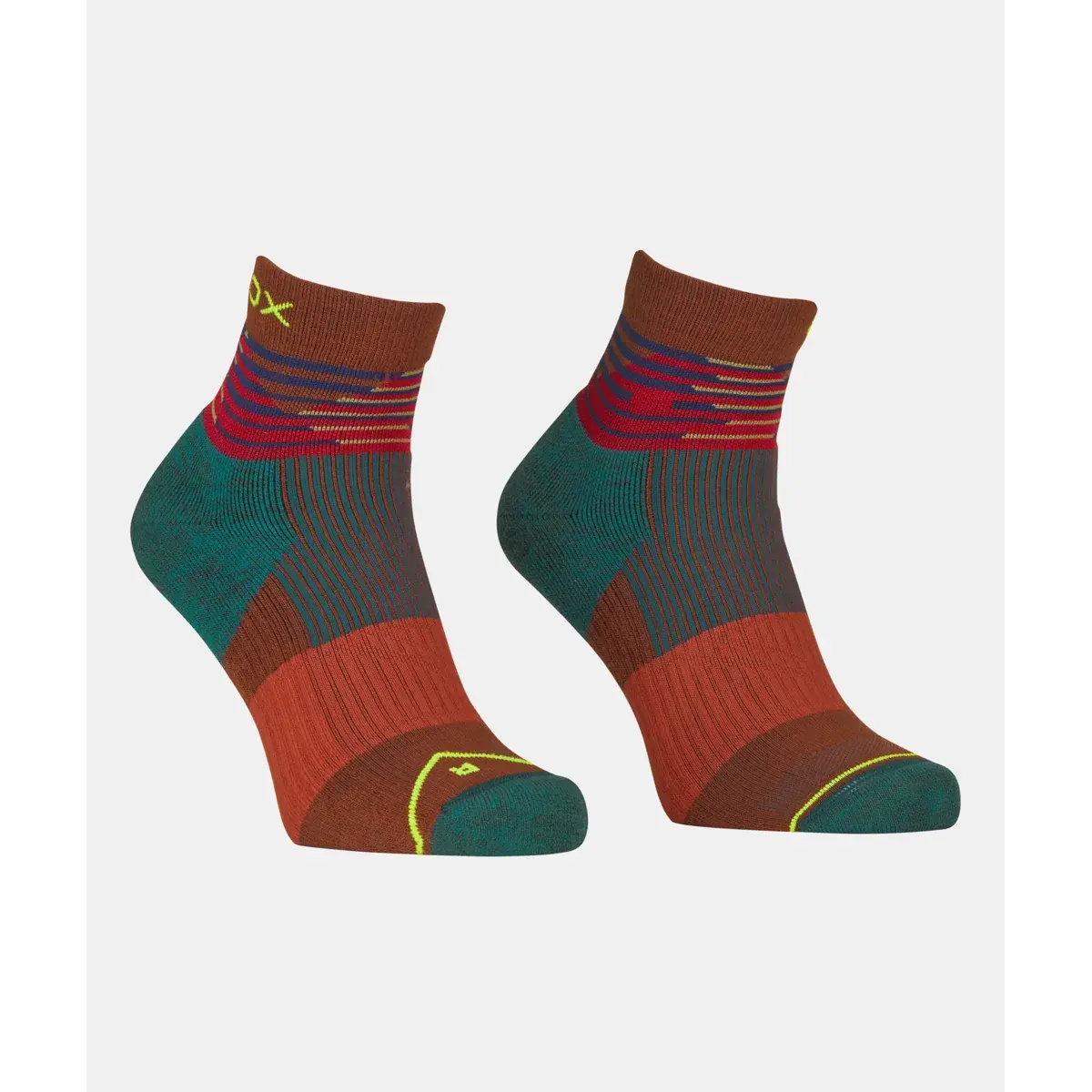 Ortovox Chaussettes homme Ortovox All mountain Quarter Socks clay orange