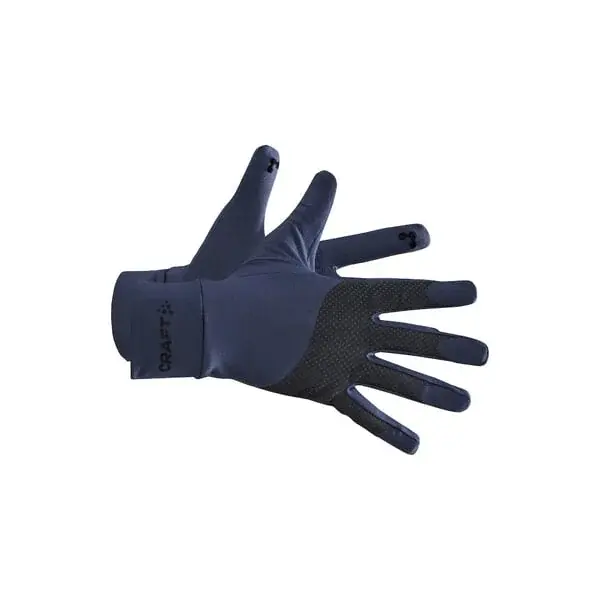 Gants de running hautement réfléchissants homme Craft ADV Lumen Fleece bleu