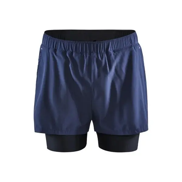 Craft Short de running homme Craft ADV Essence 2 en 1 bleu foncé