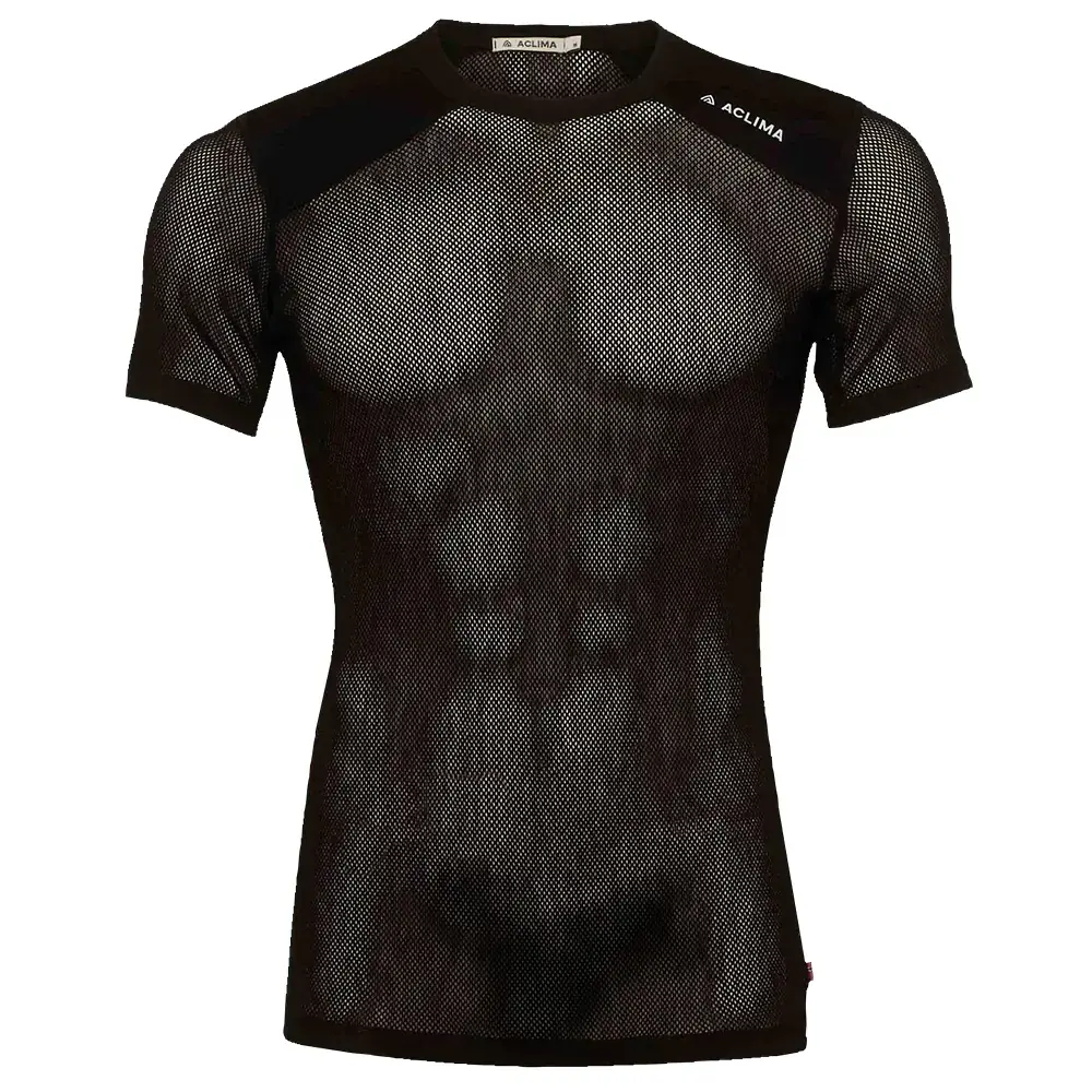 Aclima T-shirt thermique homme Aclima WoolNet Light T-Shirt jet black
