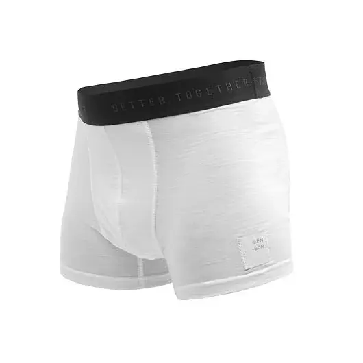 Boxer homme Sensor MERINO CORDURA blanc