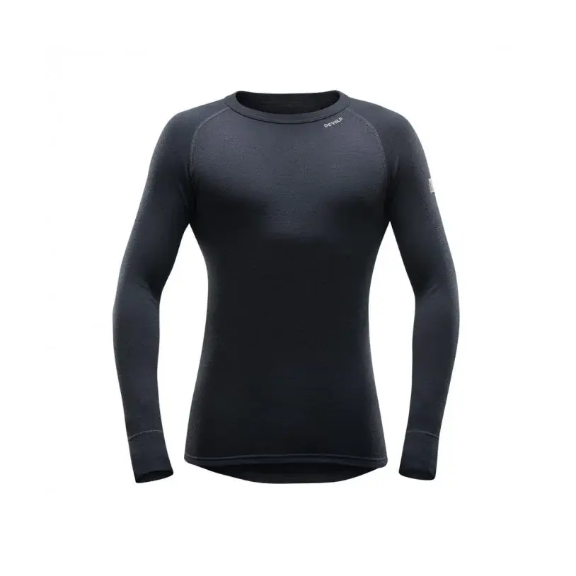 Devold T-shirt en laine double couche homme Devold Expedition Man Shirt noir