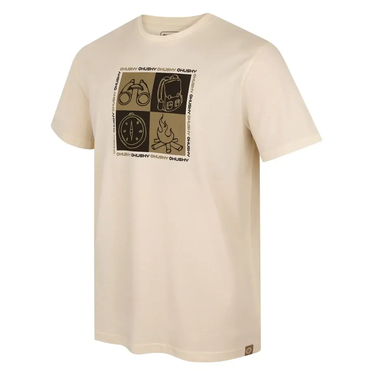 T-shirt homme Husky Tee Square M beige