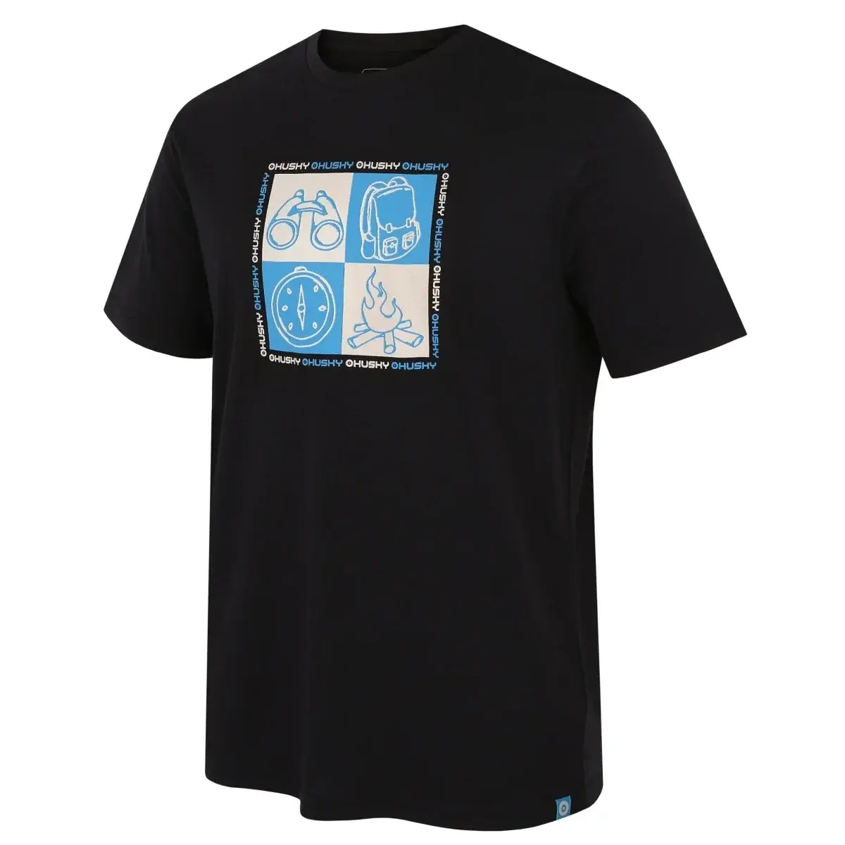 T-shirt homme Husky Tee Square M black
