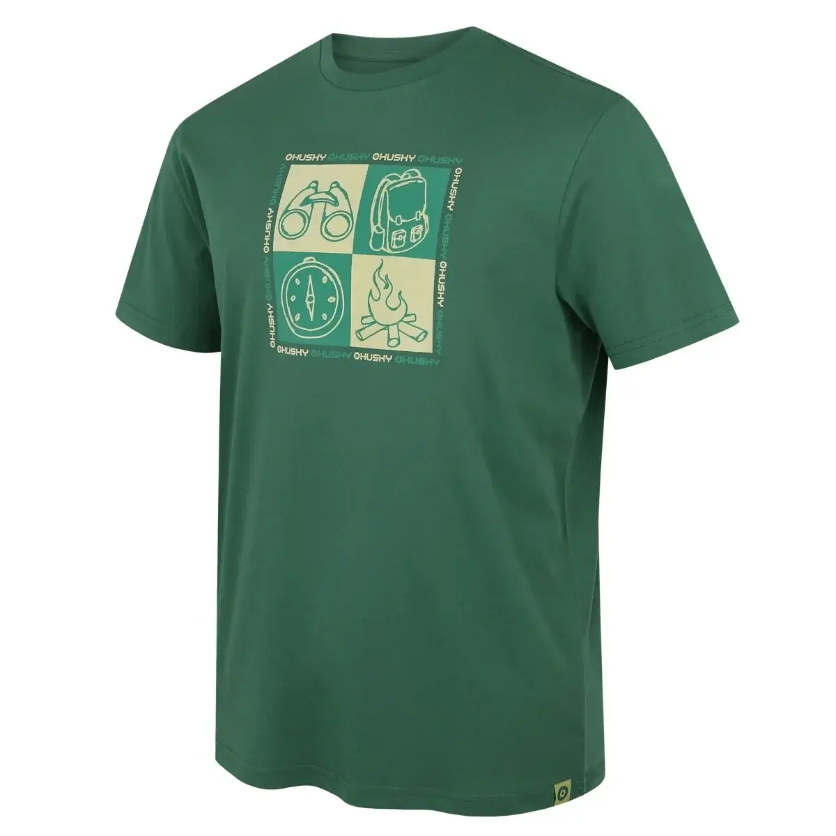 T-shirt homme Husky Tee Square M green