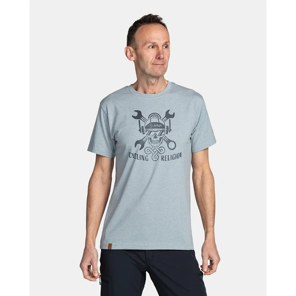 T-shirt en coton homme Kilpi Skully-M gris clair