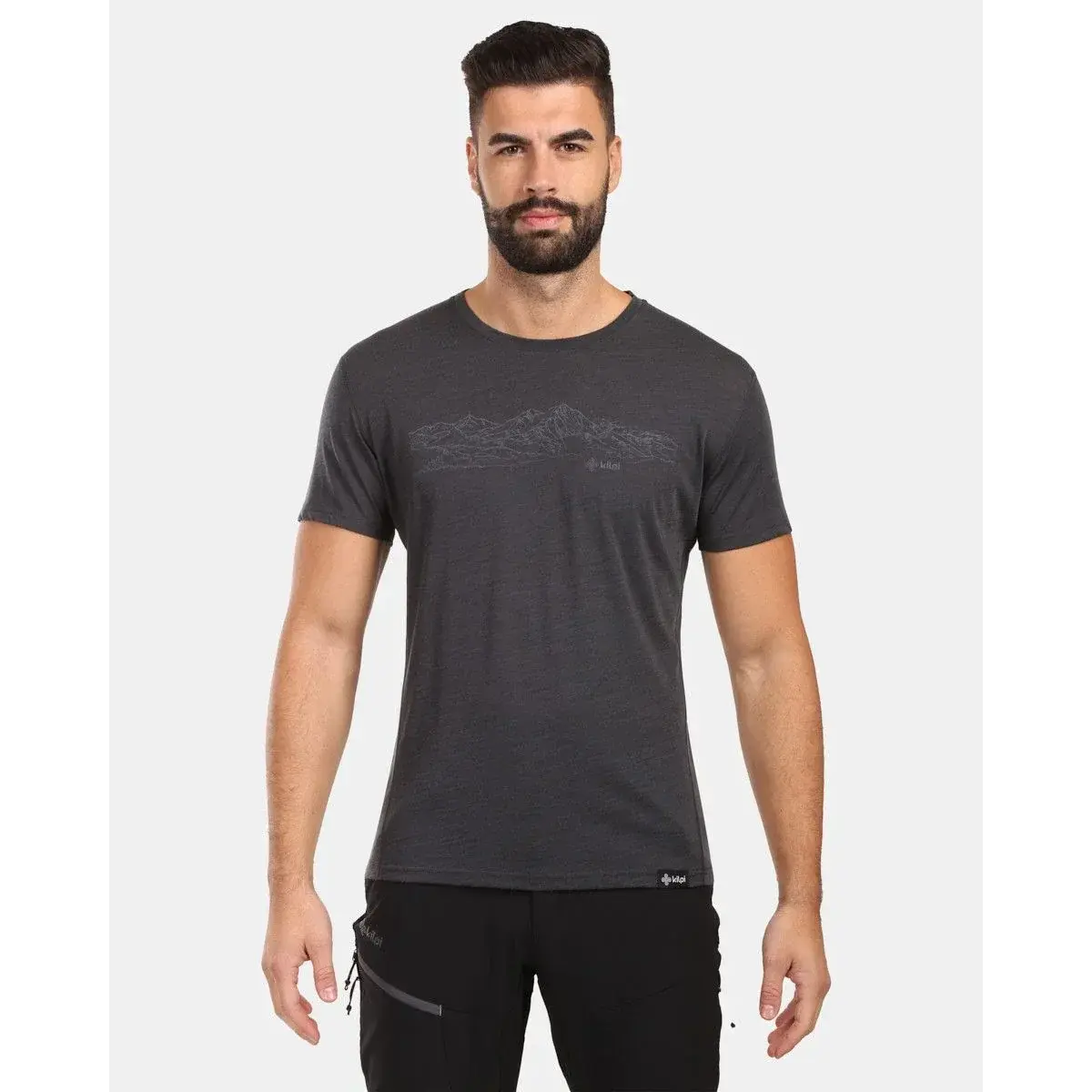 Kilpi T-shirt homme Kilpi SLOPER-M gris foncé