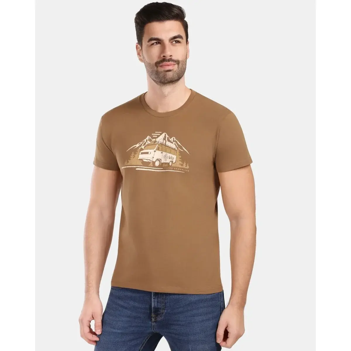 Kilpi T-shirt homme Kilpi SPACER-M marron