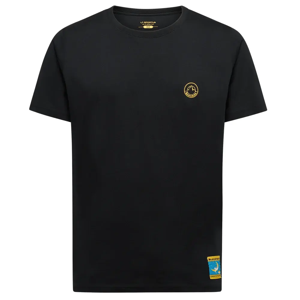 T-shirt homme La Sportiva Climbing on the Moon nero/giallo