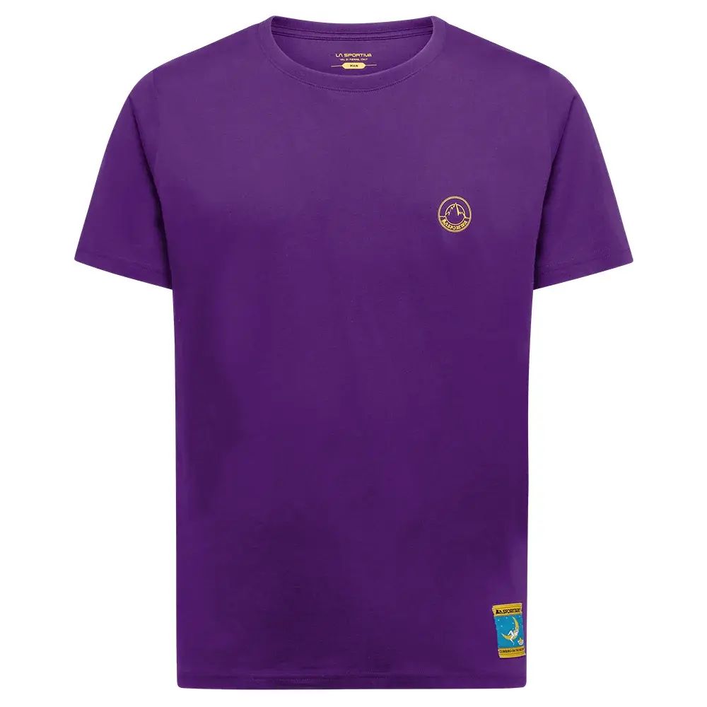 La Sportiva T-shirt homme La Sportiva Climbing on the Moon viola/giallo
