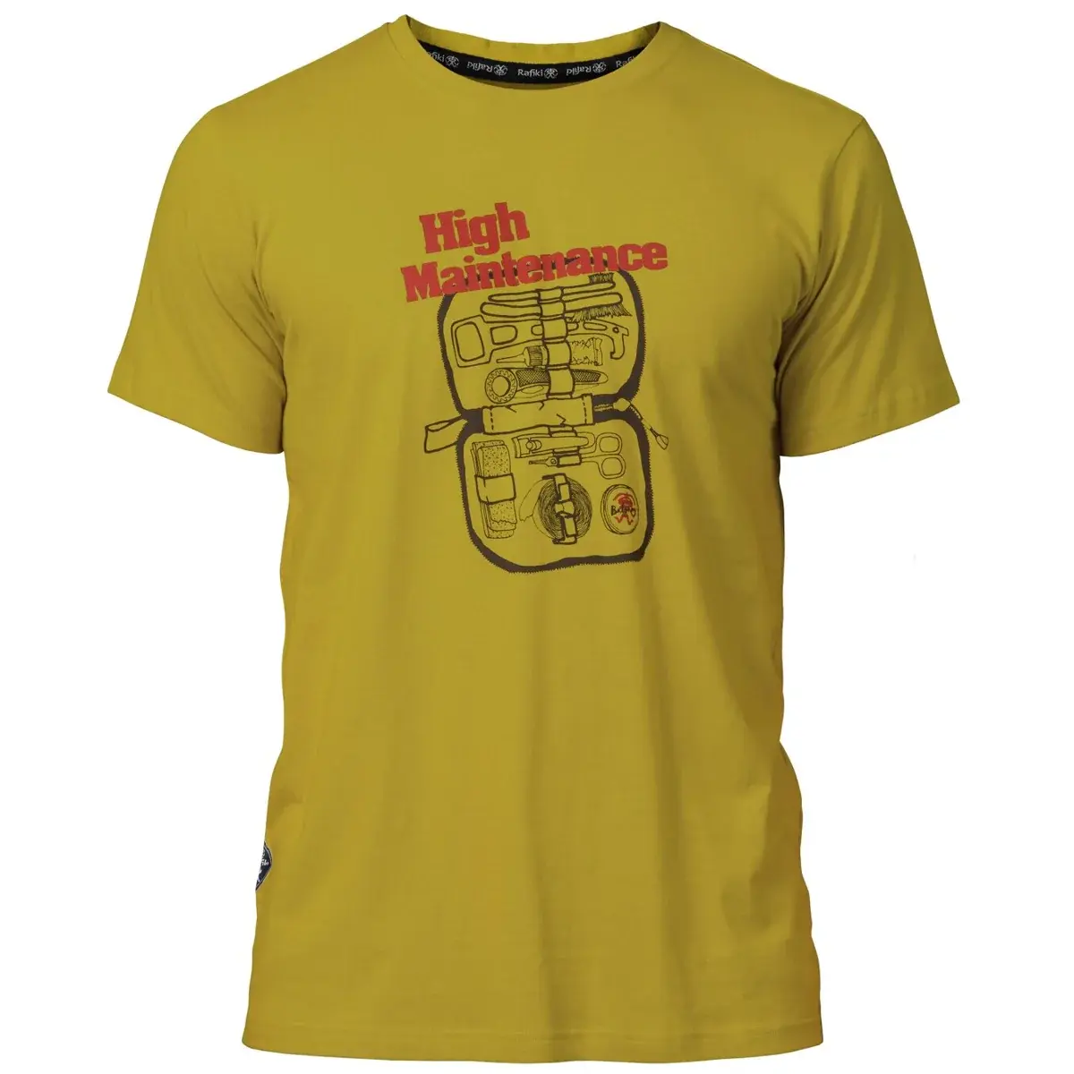 T-shirt homme Rafiki Slack cress green jaune