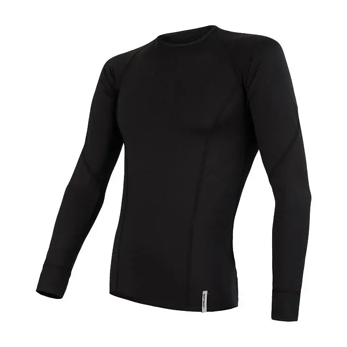 Sensor T-shirt technique manches longues homme Sensor Coolmax Tech noir