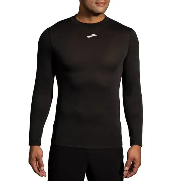 Brooks T-shirt homme Brooks High Point Long Sleeve noir