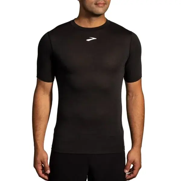 Brooks T-shirt homme Brooks High Point Short Sleeve noir