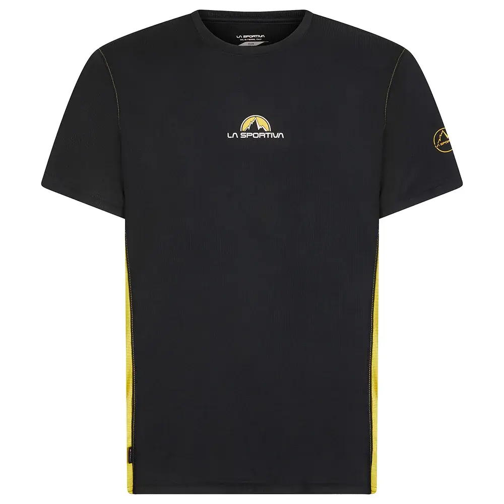 T-shirt de loisirs homme La Sportiva Promo Tee M Black/Yellow