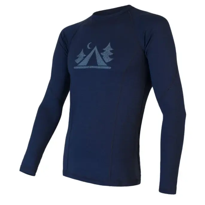 Sensor T-shirt manches longues homme Sensor Merino DF Camp deep blue