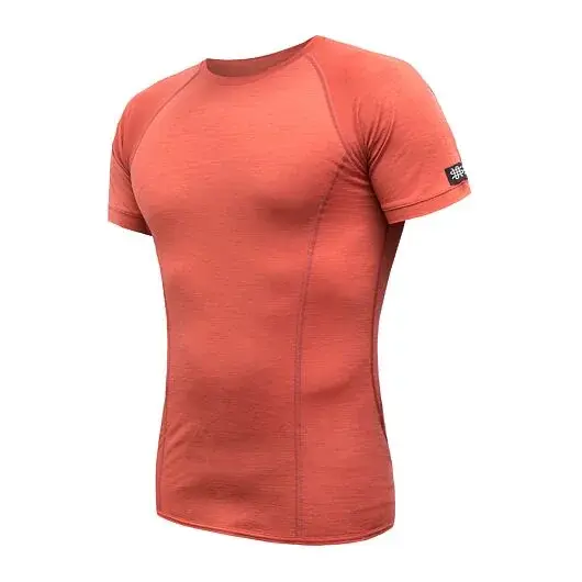 T-shirt manches courtes homme Sensor Merino Active terracotta