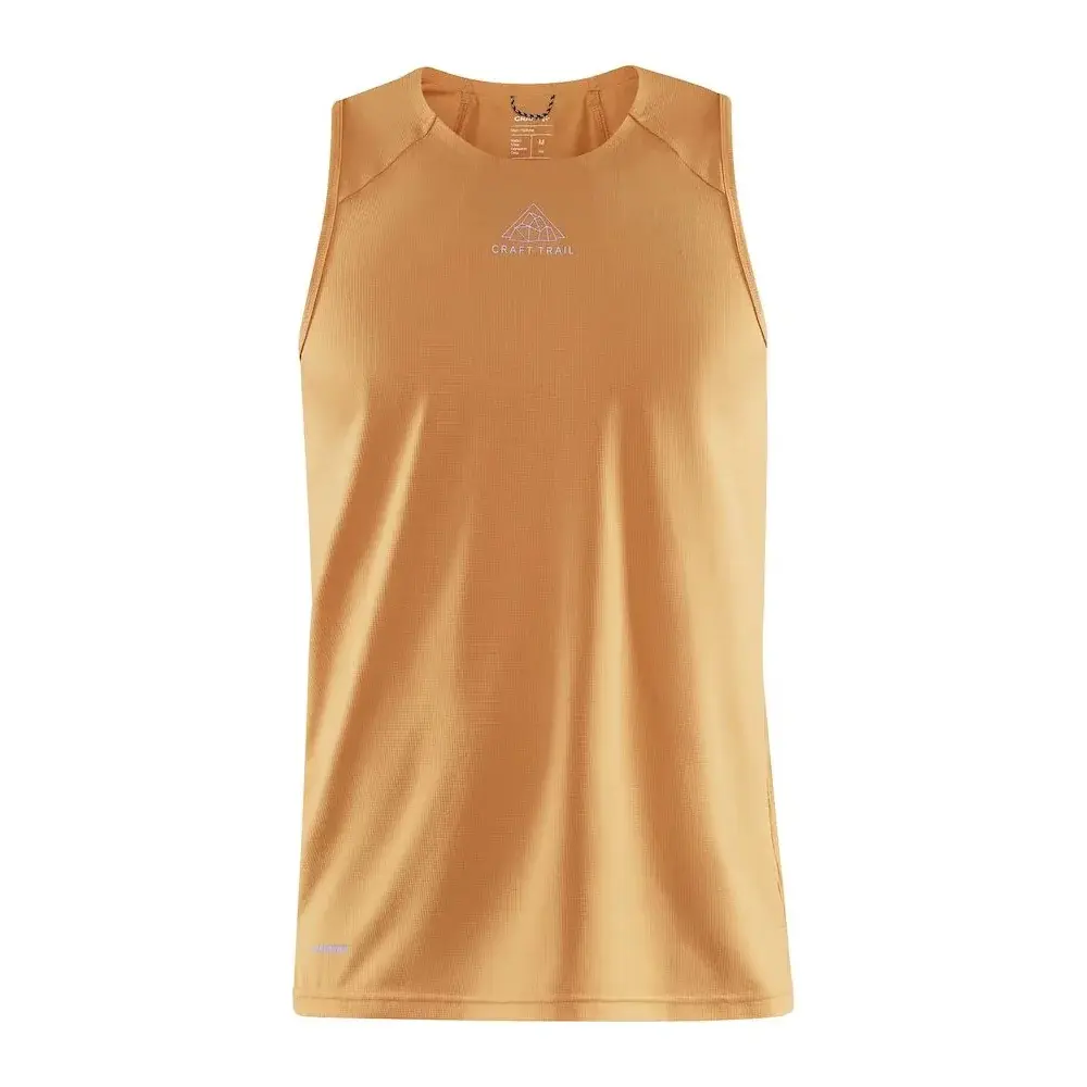 Débardeur de running homme Craft PRO Trail orange