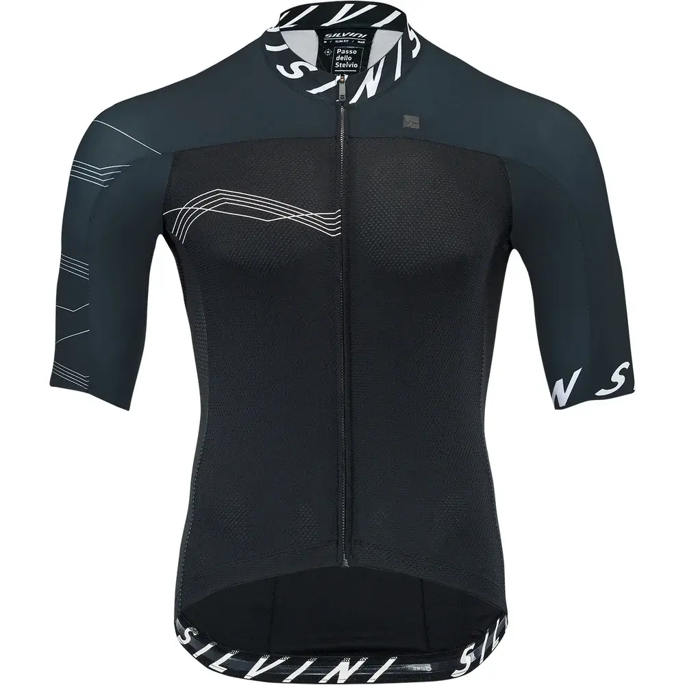 Silvini Maillot vélo homme Silvini Stelvio Black white