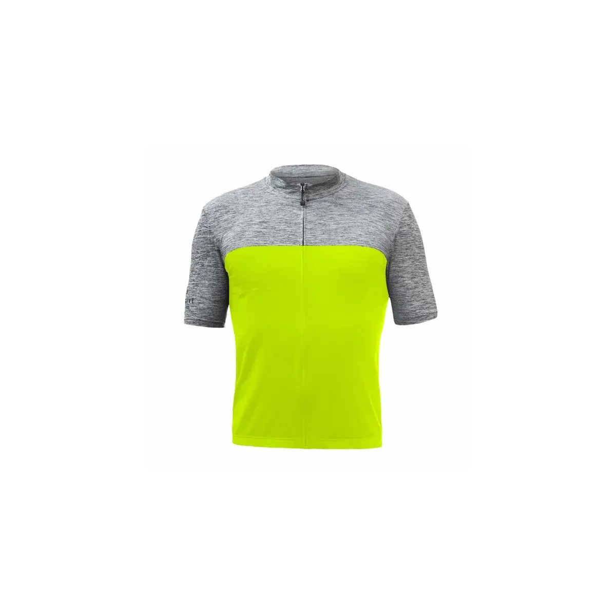 Maillot homme Sensor Cyklo Motion celozip neon yellow/gris