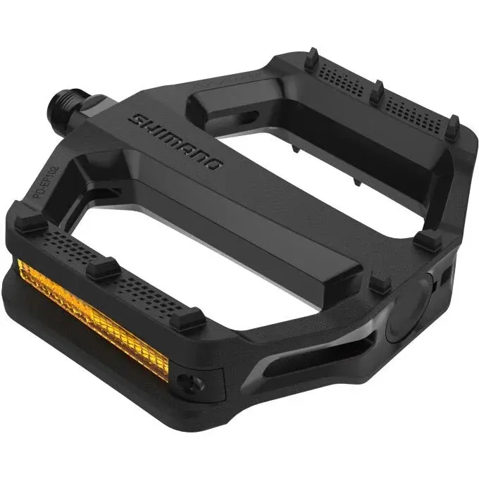 Pédales Shimano MTB-autres PD-EF102 pédales plates sans réflecteurs noir pour E-Bike/Trekking/Urban