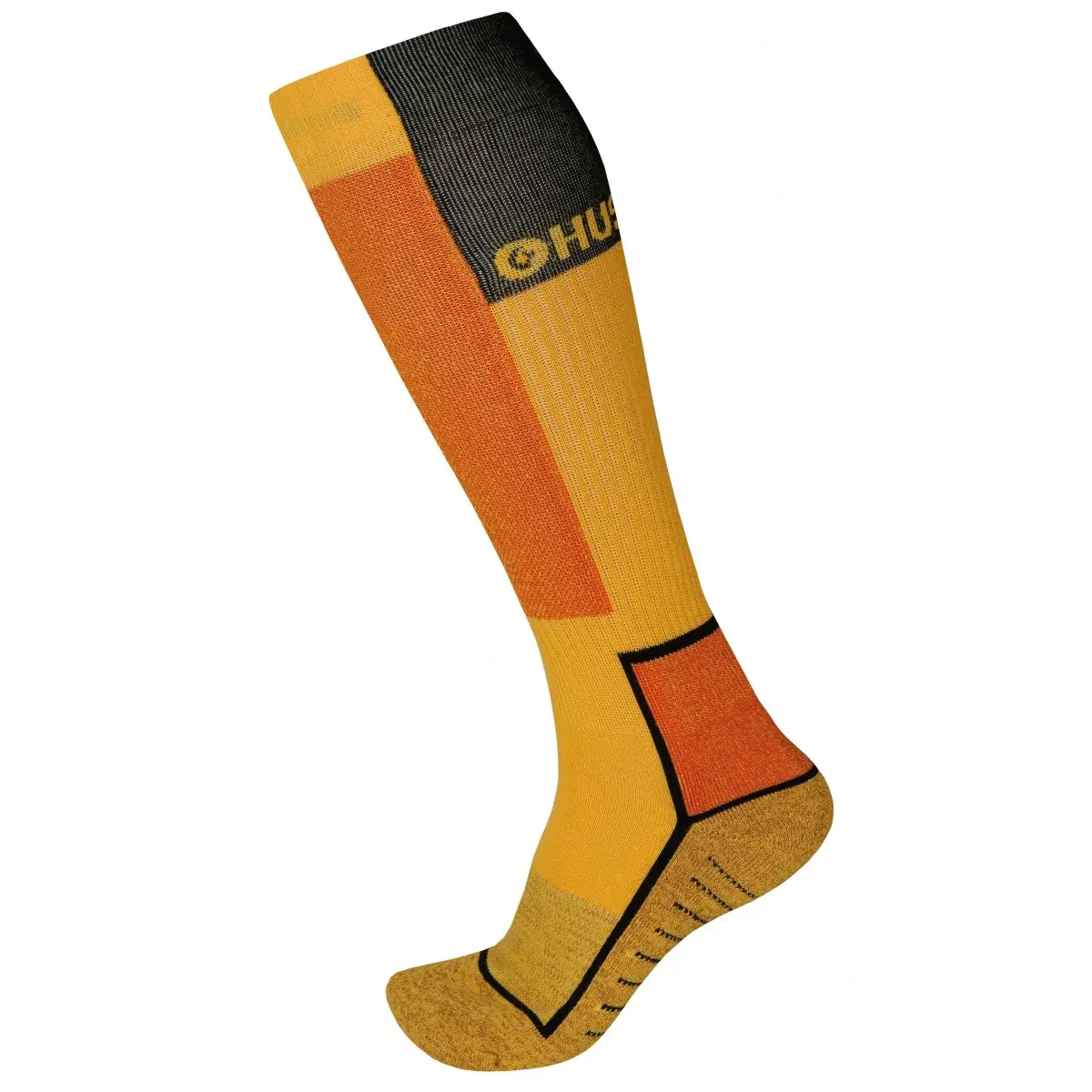 Chaussettes hautes Husky Snow-ski jaune/noir